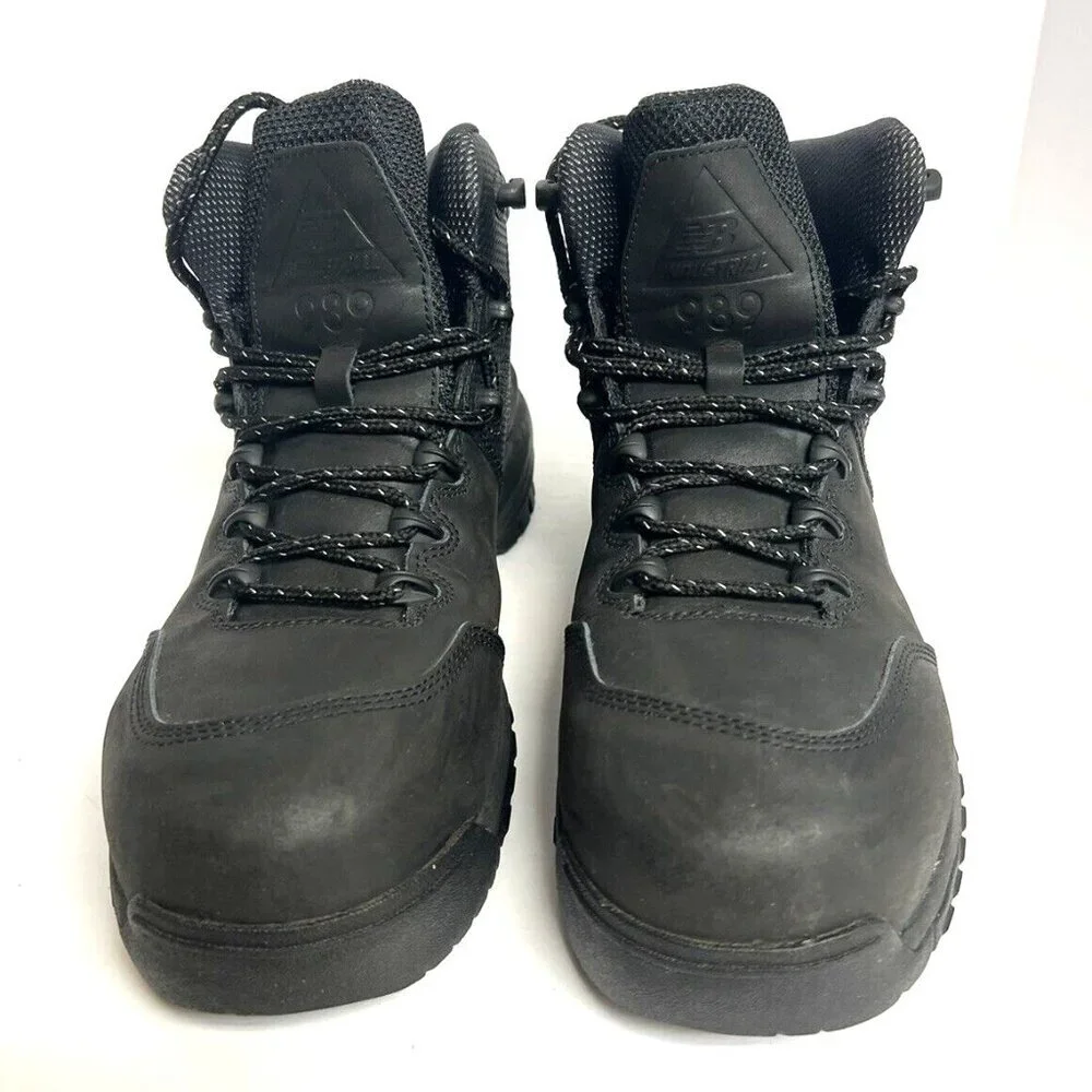 New Balance Men's 989v1 Work Boots Black Size 7.5 EE